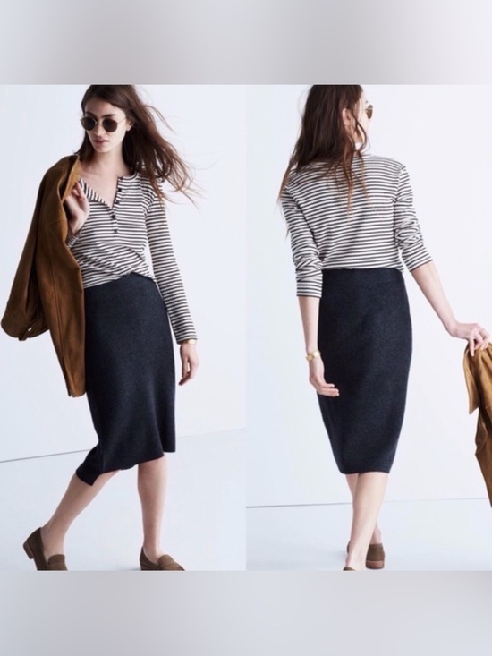 Madewell Dresses & Skirts - NWT Madewell Rowhouse Sweater Skirt